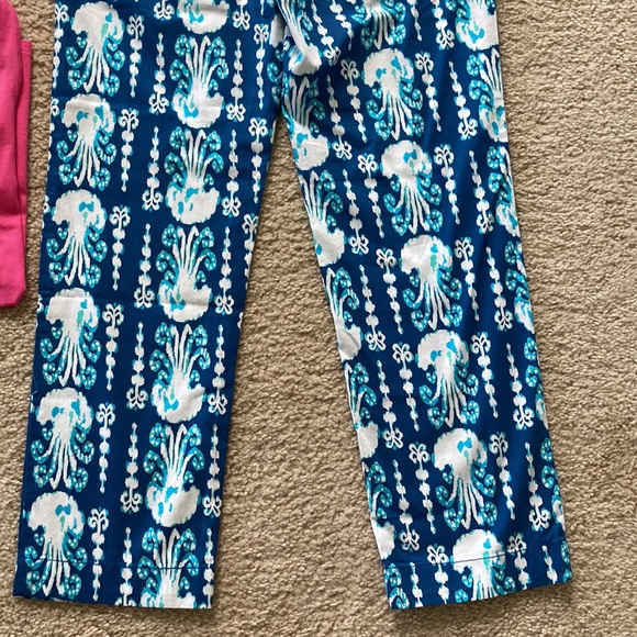 Lilly Pulitzer Cocoanut Walk Crop Indigo Get In Line - Picture 6 of 8